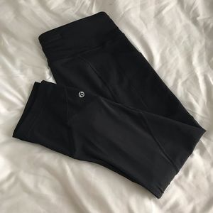 Lululemon Pace Rival Crop Style Leggings - Black